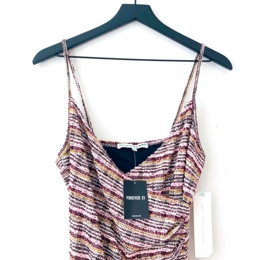 New! Almost Famous Tweed Knit Bodycon Party Plaid Prom Mini Dress - Picture 7 of 12